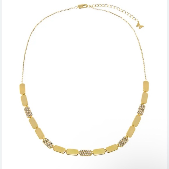 Adina Eden Jewelry - Designer Pave Accented Multi Bar Half Tennis Chain Necklace sold out Nordstrom